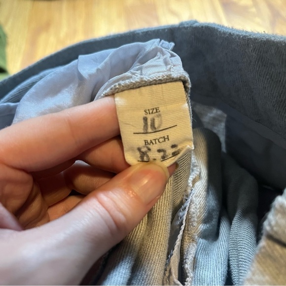 Grammar NYC Organic Cotton Wide Leg Pants Size 10 Gray Lightweight Business - Picture 5 of 7